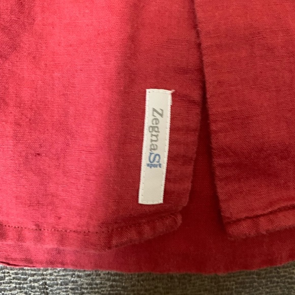 Zegna Sport Linen Button-Down - Picture 4 of 4